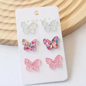 Butterfly Beauty Stud Earrings Set